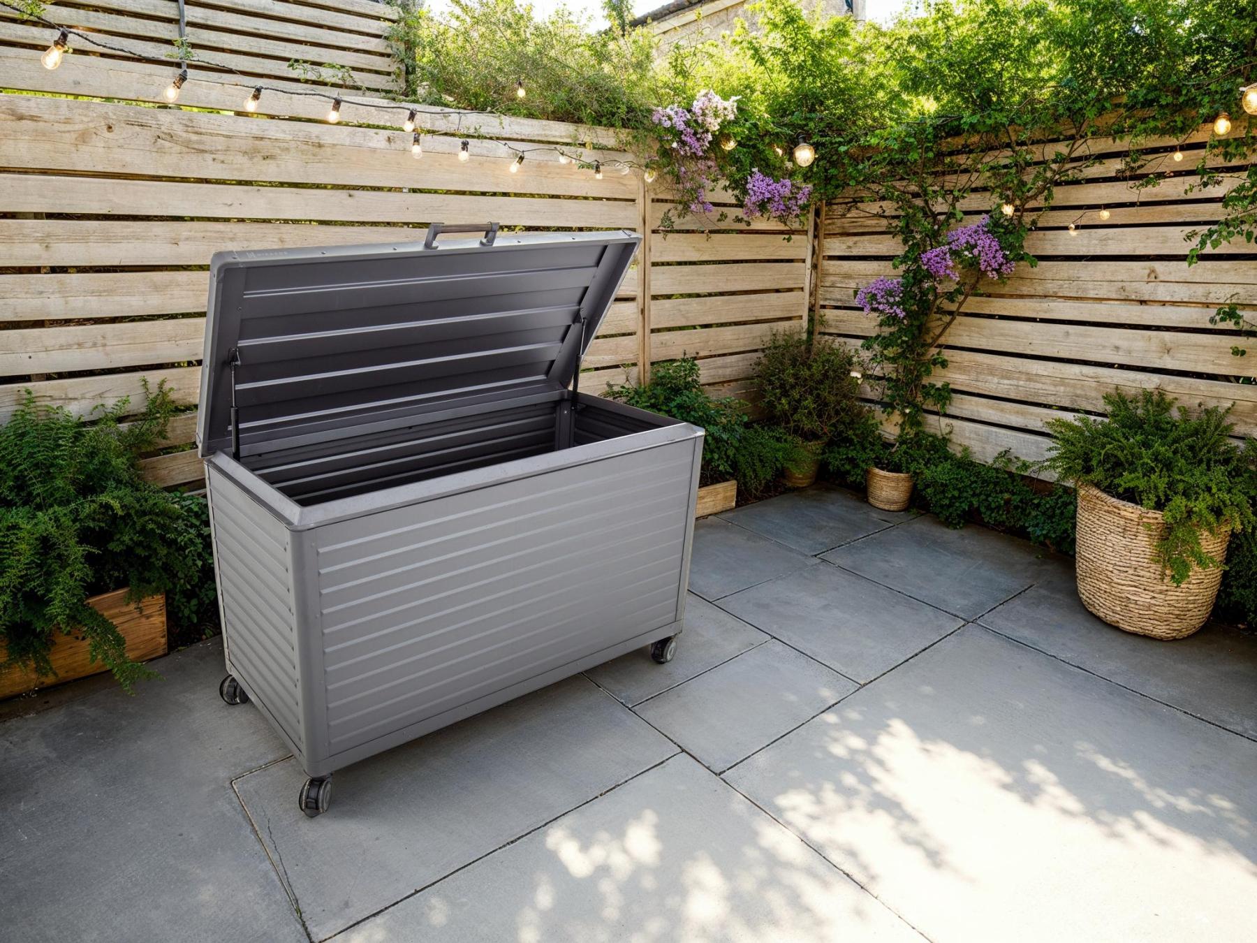 Milano Cushion Box | Anthracite-Garden Furniture Centre-MidInstock,instock,MidRange,Accessories,Outdoor Storage,Outdoor Cushions,Gazebo Accessories,Accessories Gazebos,Cushions,Storage Accessories-{collection_title}