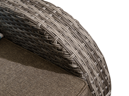 Monte Carlo 5 Piece Rattan Garden Sofa Set with Gas Fire Pit Table