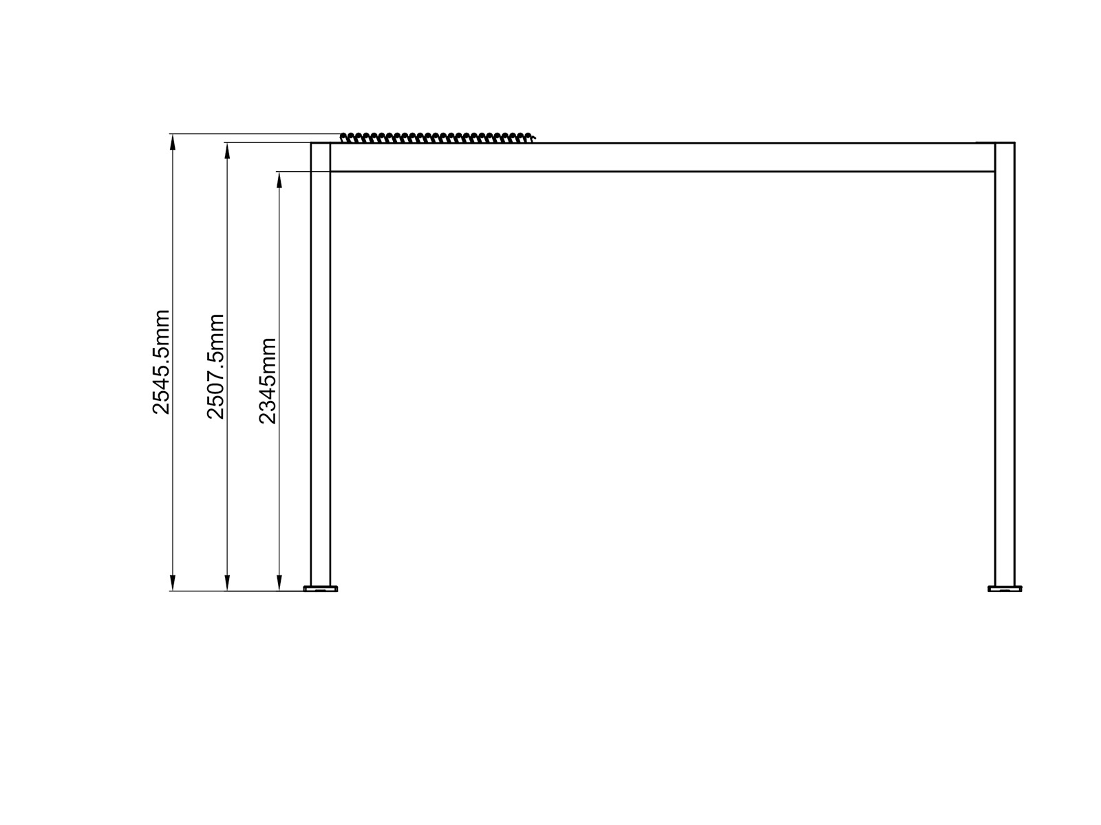 Neptune 3 x 4m LED Retractable Roof Gazebo 