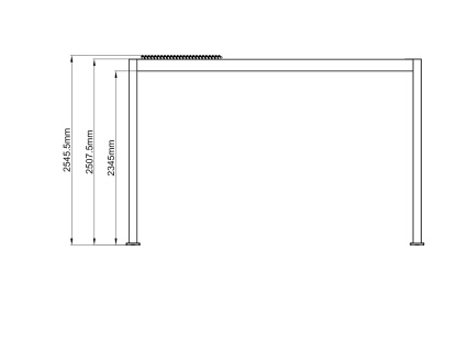 Neptune 3 x 4m LED Retractable Roof Gazebo 