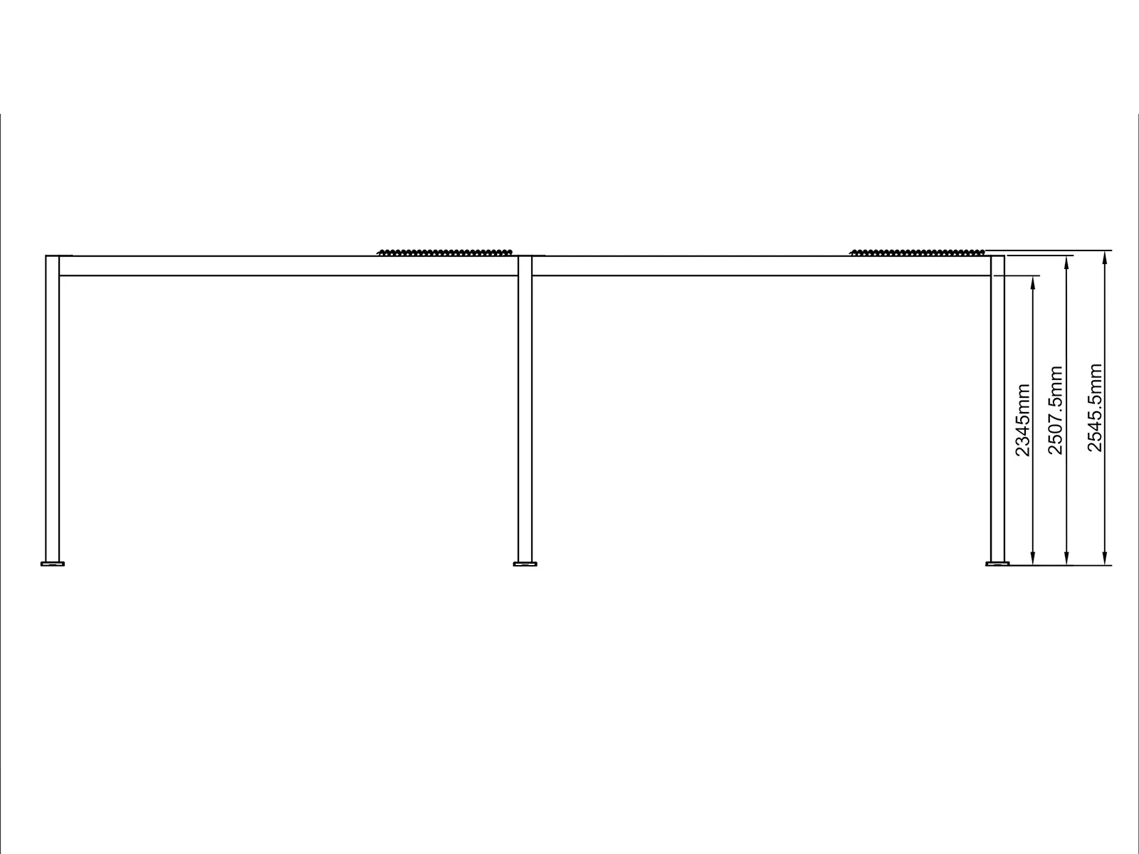 Neptune 8 x 3m Retractable Roof Gazebo