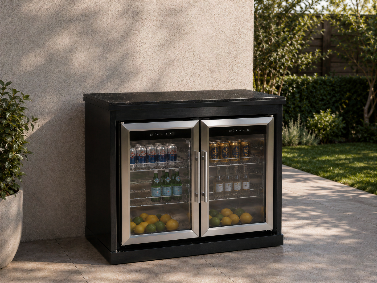 Premium Outdoor Kitchen Double Fridge Unit | Oasis Range