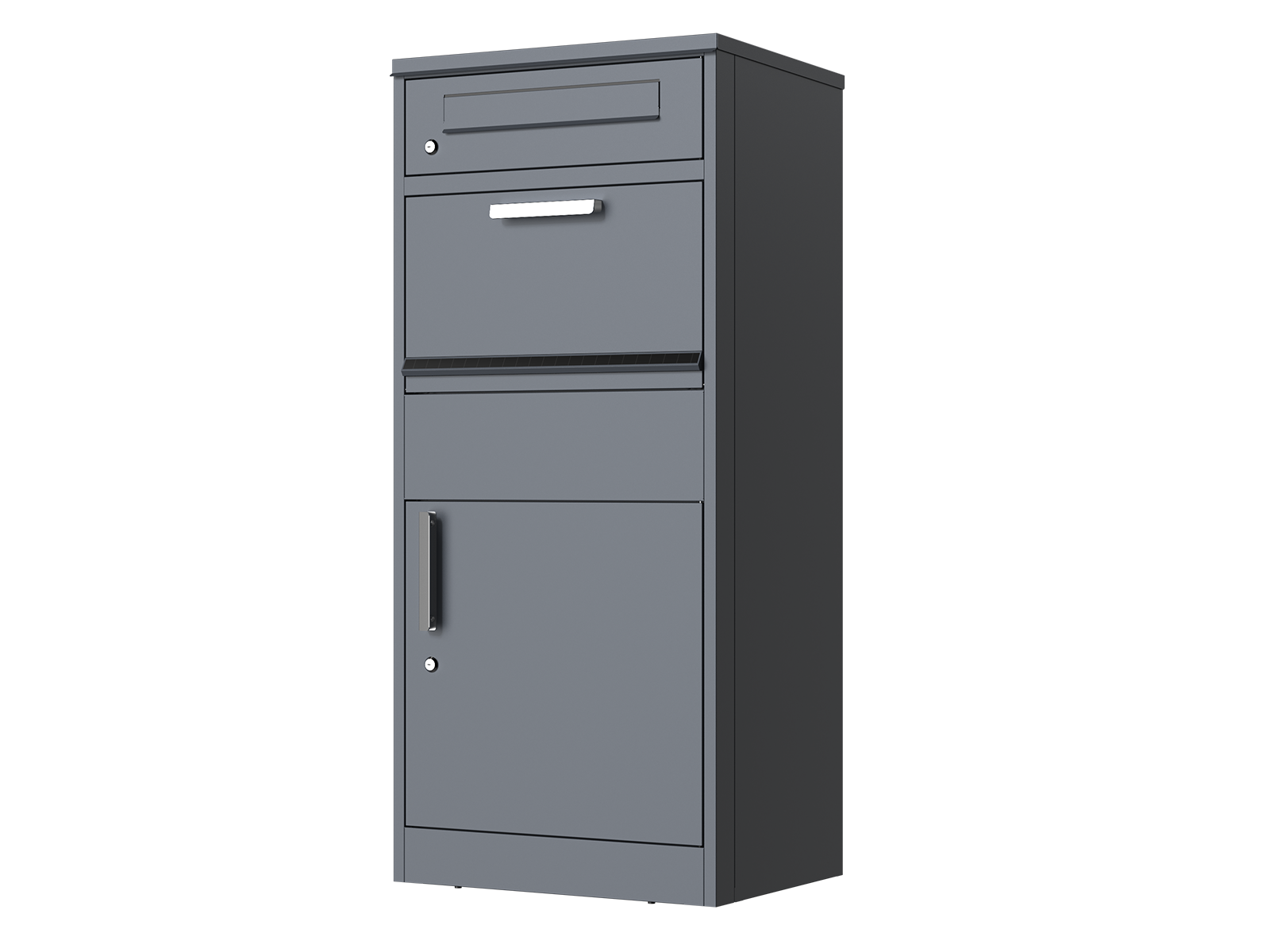 Anthracite Parcel And Letter Box | Intergrated Light