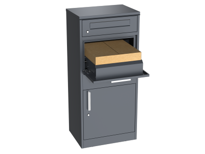 Anthracite Parcel And Letter Box | Intergrated Light