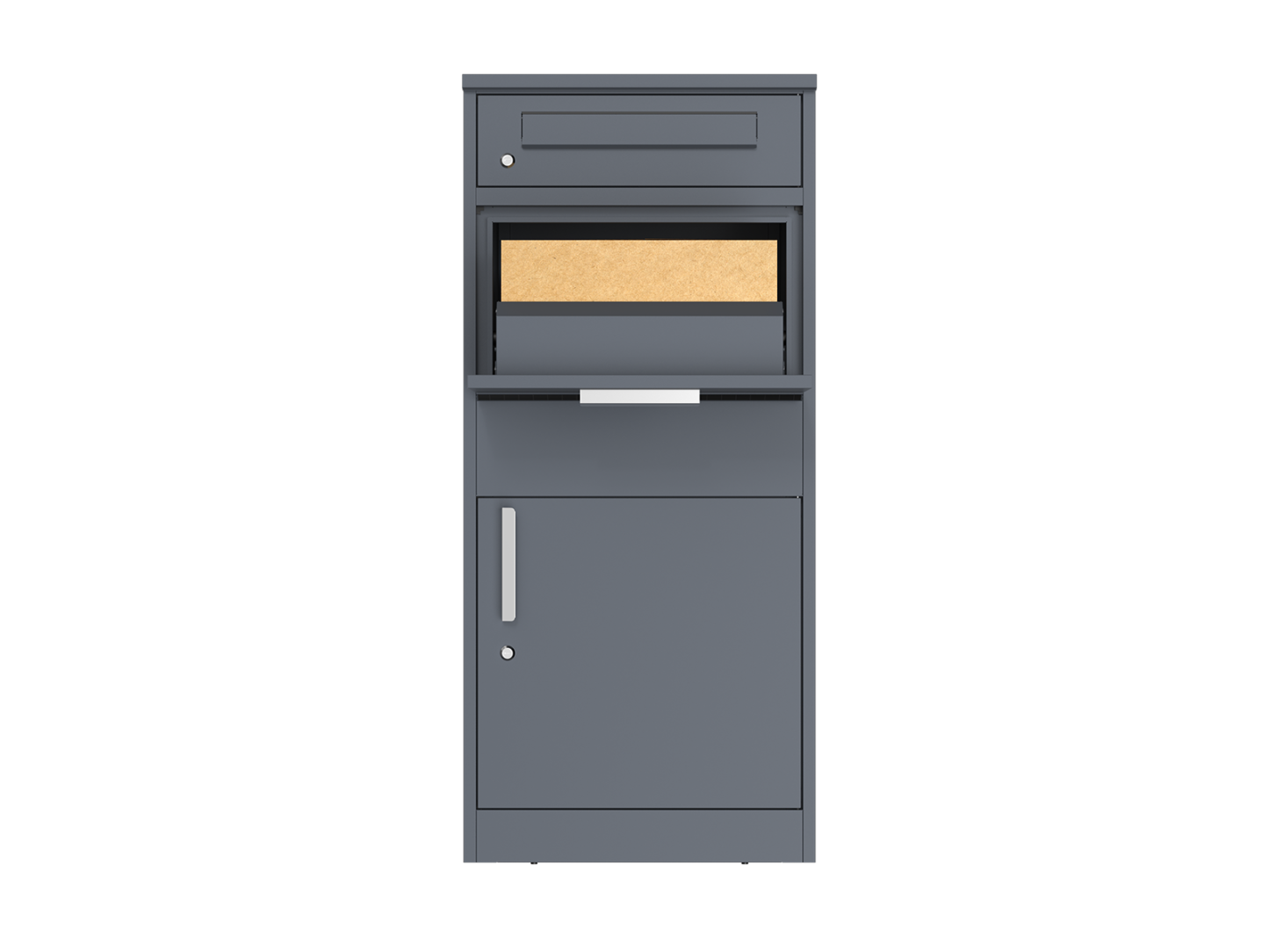 Anthracite Parcel And Letter Box | Intergrated Light