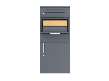 Anthracite Parcel And Letter Box | Intergrated Light