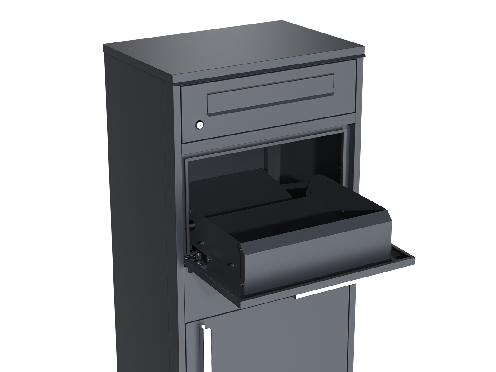 Anthracite Parcel And Letter Box | Intergrated Light