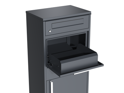 Anthracite Parcel And Letter Box | Intergrated Light