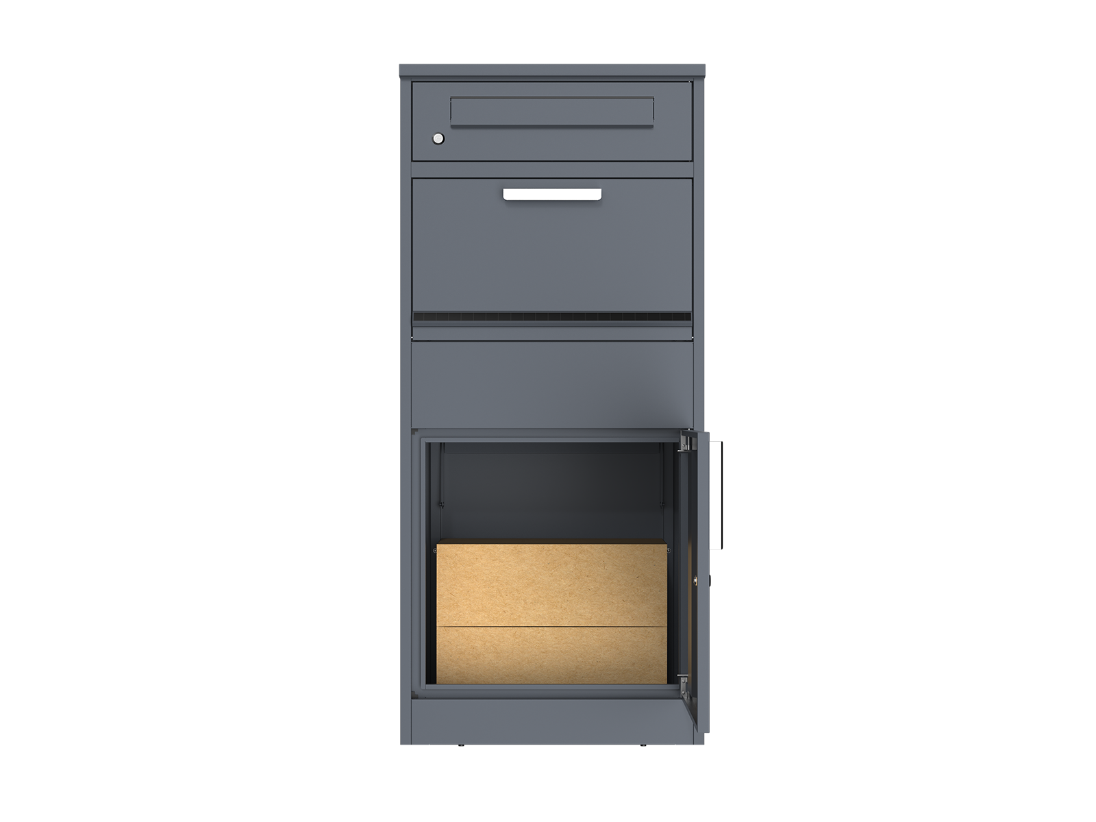 Anthracite Parcel And Letter Box | Intergrated Light