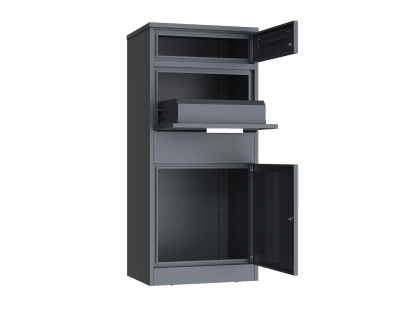Anthracite Parcel And Letter Box | Intergrated Light