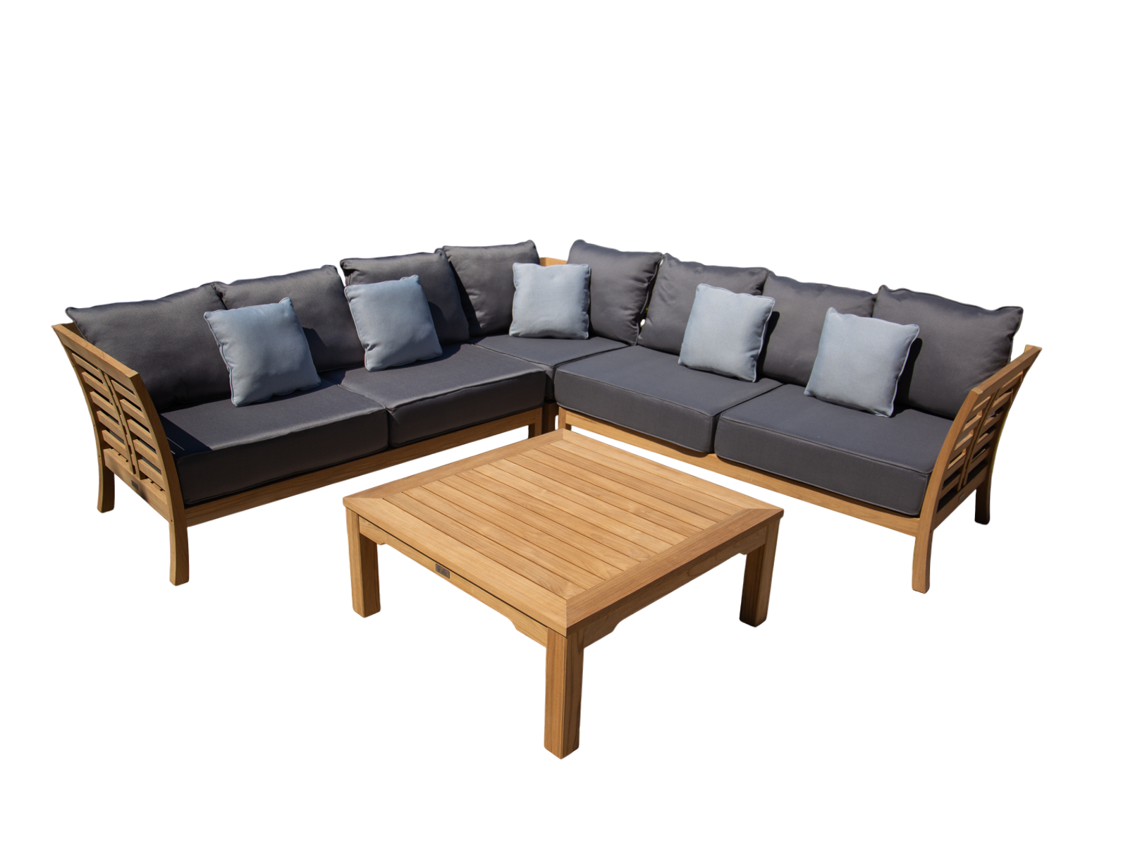 Paris Teak Corner Unit | FSC® Certified-Garden Furniture Centre-HighRange,img,Corner Lounge Units,Outdoor Furniture,Teak Garden Furniture,FSC®,Teak,Teak Sets,Teak Sofas,Showroom on Display-{collection_title}