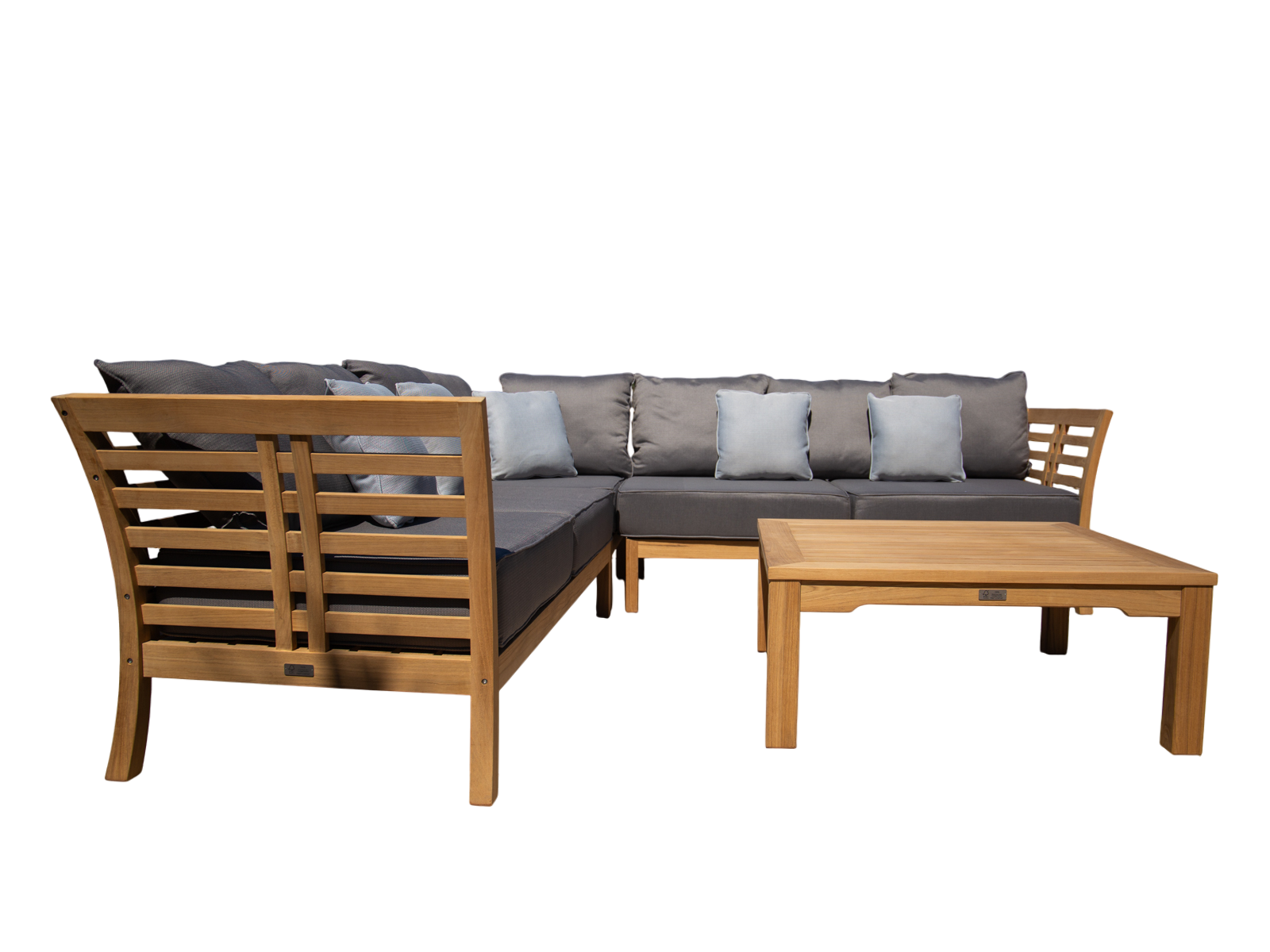 Paris Teak Corner Unit | FSC® Certified-Garden Furniture Centre-HighRange,img,Corner Lounge Units,Outdoor Furniture,Teak Garden Furniture,FSC®,Teak,Teak Sets,Teak Sofas,Showroom on Display-{collection_title}