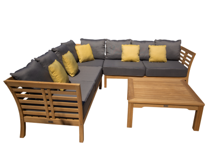 Paris Teak Corner Unit | FSC® Certified-Garden Furniture Centre-HighRange,img,Corner Lounge Units,Outdoor Furniture,Teak Garden Furniture,FSC®,Teak,Teak Sets,Teak Sofas,Showroom on Display-{collection_title}