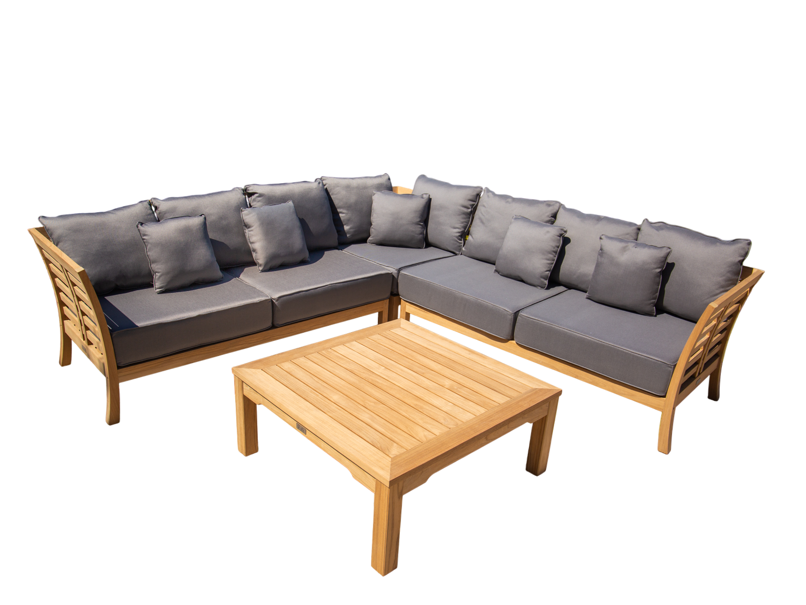 Paris Teak Corner Unit | FSC® Certified-Garden Furniture Centre-HighRange,img,Corner Lounge Units,Outdoor Furniture,Teak Garden Furniture,FSC®,Teak,Teak Sets,Teak Sofas,Showroom on Display-{collection_title}