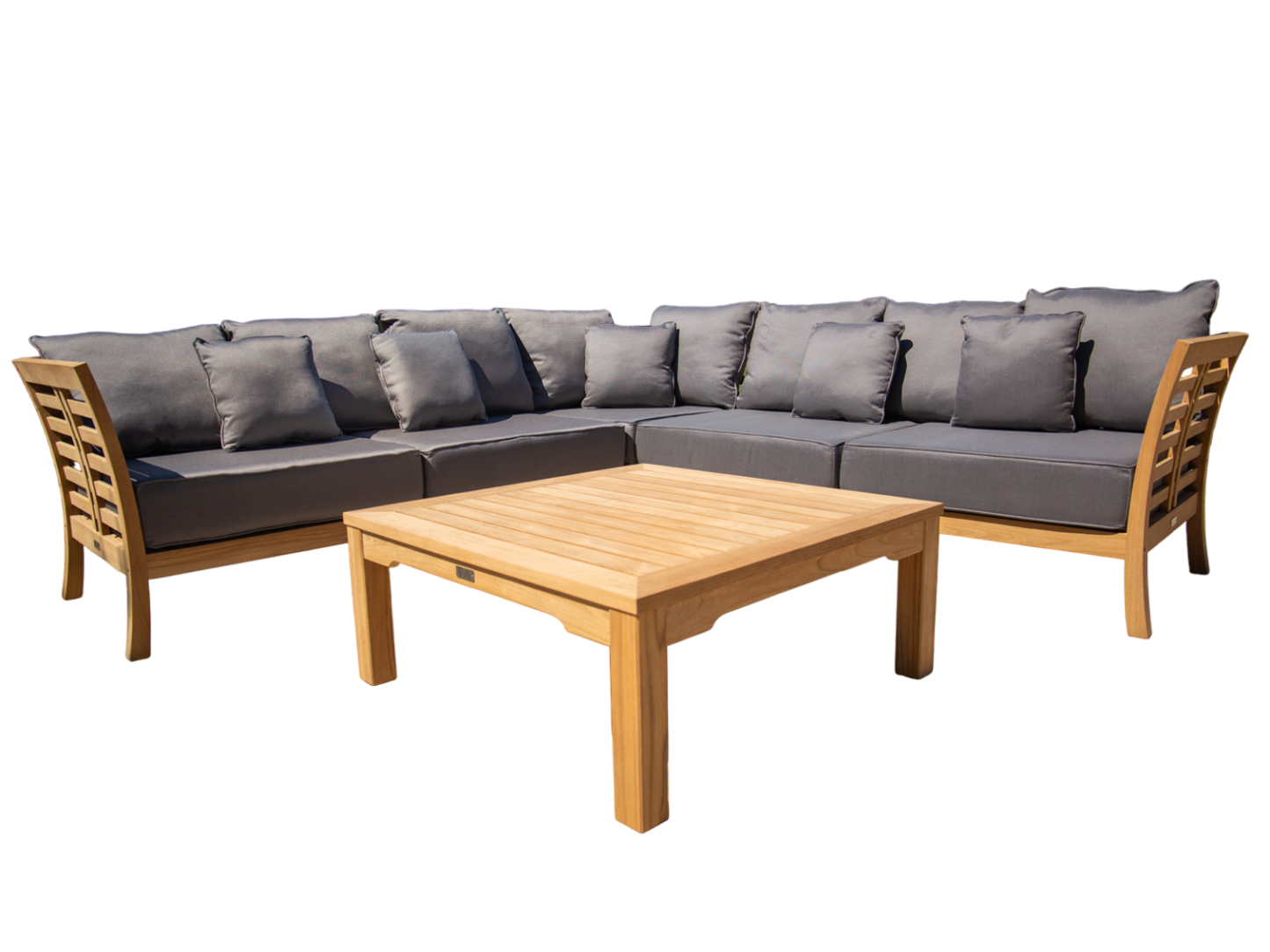 Paris Teak Corner Unit | FSC® Certified-Garden Furniture Centre-HighRange,img,Corner Lounge Units,Outdoor Furniture,Teak Garden Furniture,FSC®,Teak,Teak Sets,Teak Sofas,Showroom on Display-{collection_title}