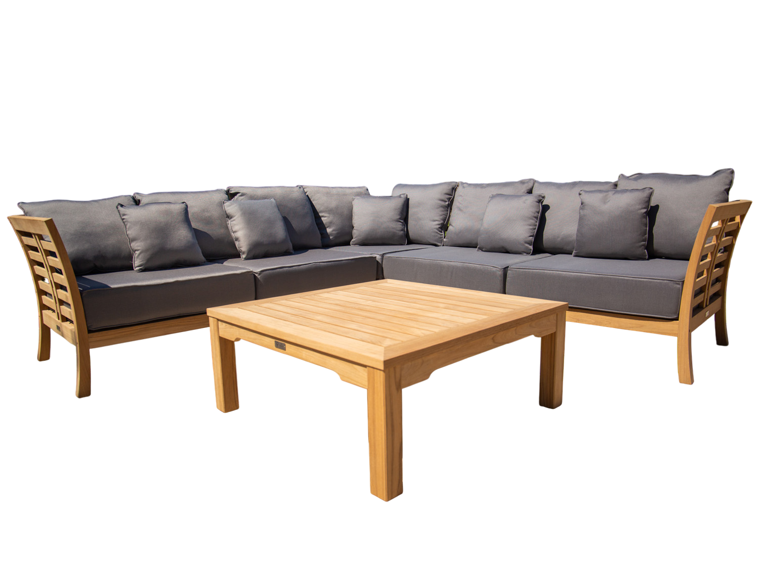 Paris Teak Corner Unit | FSC® Certified-Garden Furniture Centre-HighRange,img,Corner Lounge Units,Outdoor Furniture,Teak Garden Furniture,FSC®,Teak,Teak Sets,Teak Sofas,Showroom on Display-{collection_title}