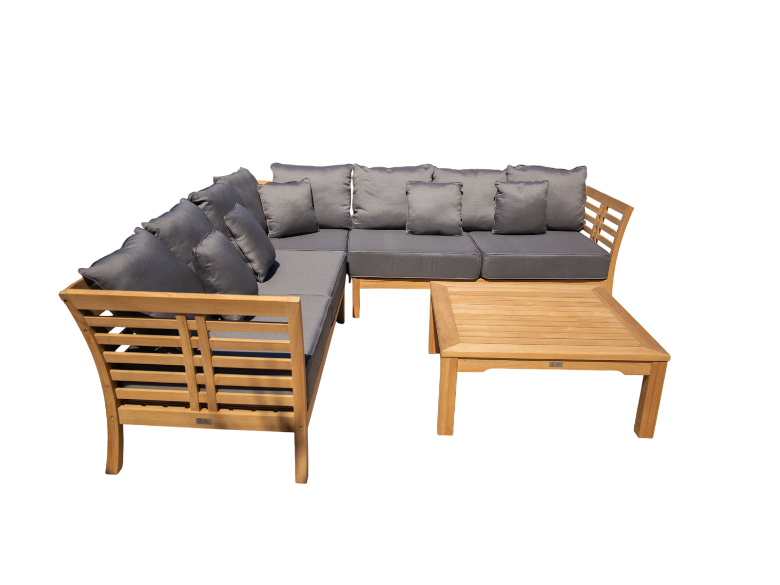 Paris Teak Corner Unit | FSC® Certified-Garden Furniture Centre-HighRange,img,Corner Lounge Units,Outdoor Furniture,Teak Garden Furniture,FSC®,Teak,Teak Sets,Teak Sofas,Showroom on Display-{collection_title}