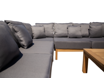 Paris Teak Corner Unit | FSC® Certified-Garden Furniture Centre-HighRange,img,Corner Lounge Units,Outdoor Furniture,Teak Garden Furniture,FSC®,Teak,Teak Sets,Teak Sofas,Showroom on Display-{collection_title}