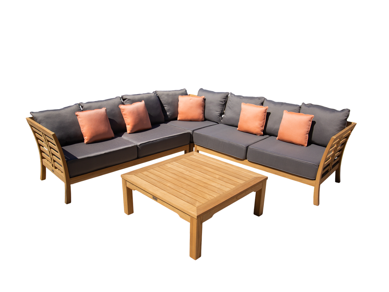 Paris Teak Corner Unit | FSC® Certified-Garden Furniture Centre-HighRange,img,Corner Lounge Units,Outdoor Furniture,Teak Garden Furniture,FSC®,Teak,Teak Sets,Teak Sofas,Showroom on Display-{collection_title}