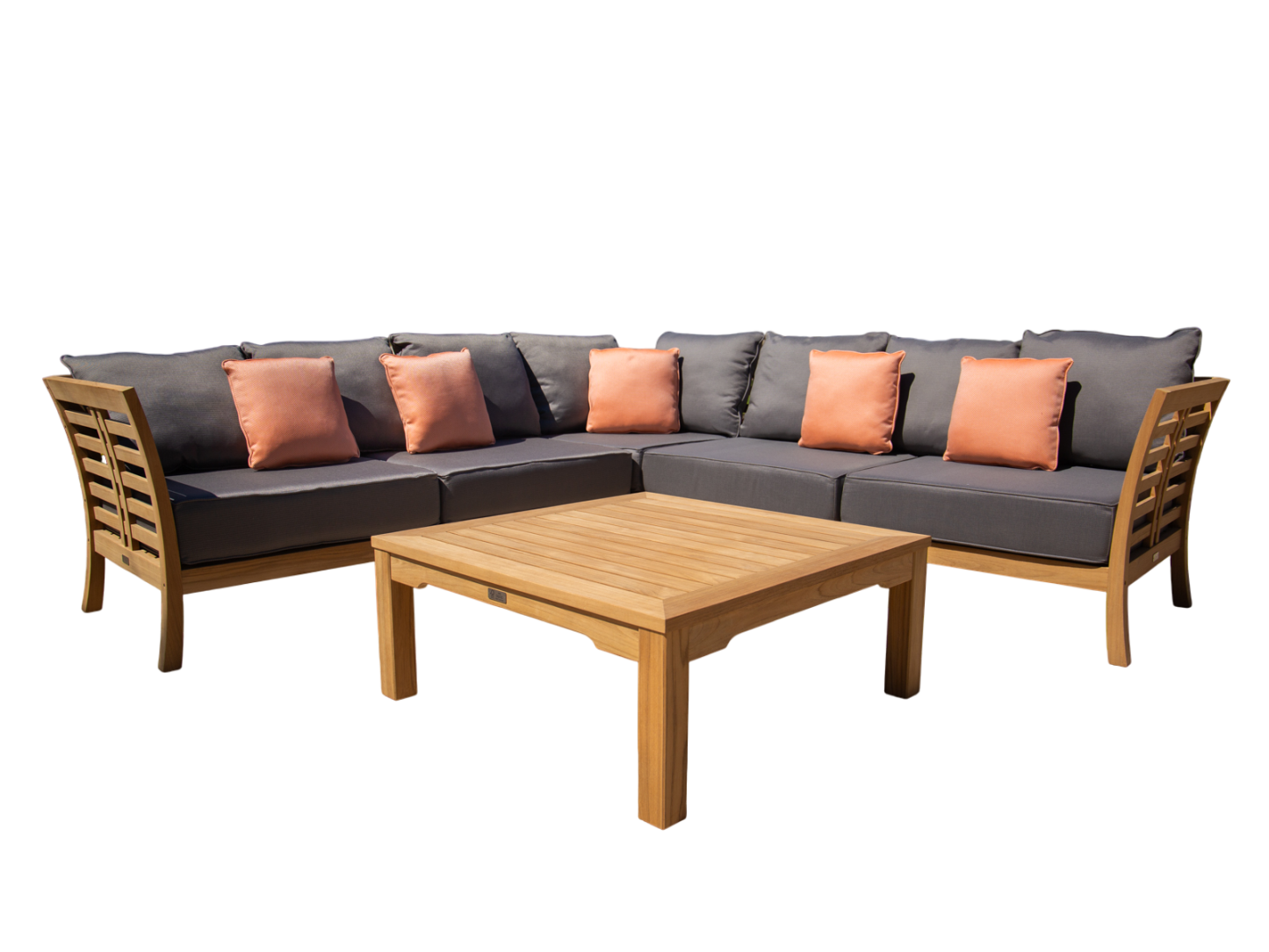 Paris Teak Corner Unit | FSC® Certified-Garden Furniture Centre-HighRange,img,Corner Lounge Units,Outdoor Furniture,Teak Garden Furniture,FSC®,Teak,Teak Sets,Teak Sofas,Showroom on Display-{collection_title}