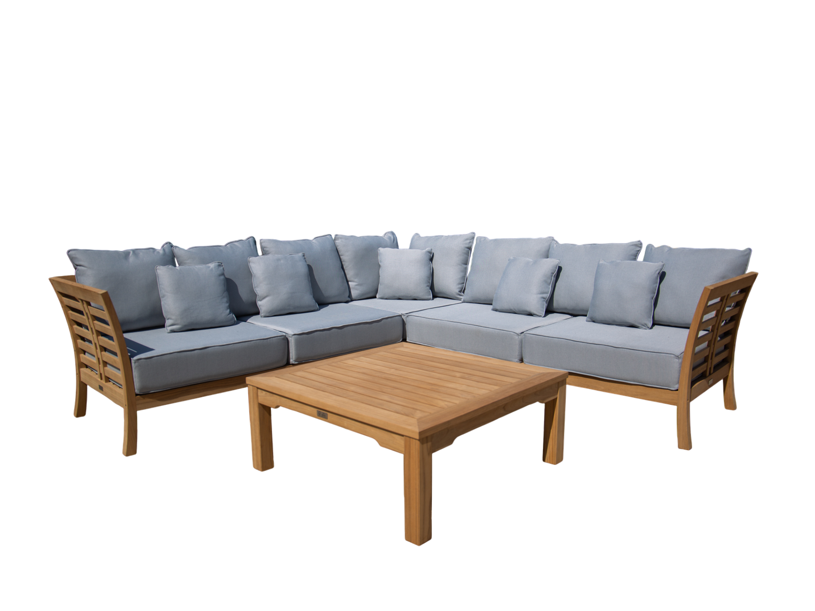 Paris Teak Corner Unit | FSC® Certified-Garden Furniture Centre-HighRange,img,Corner Lounge Units,Outdoor Furniture,Teak Garden Furniture,FSC®,Teak,Teak Sets,Teak Sofas,Showroom on Display-{collection_title}