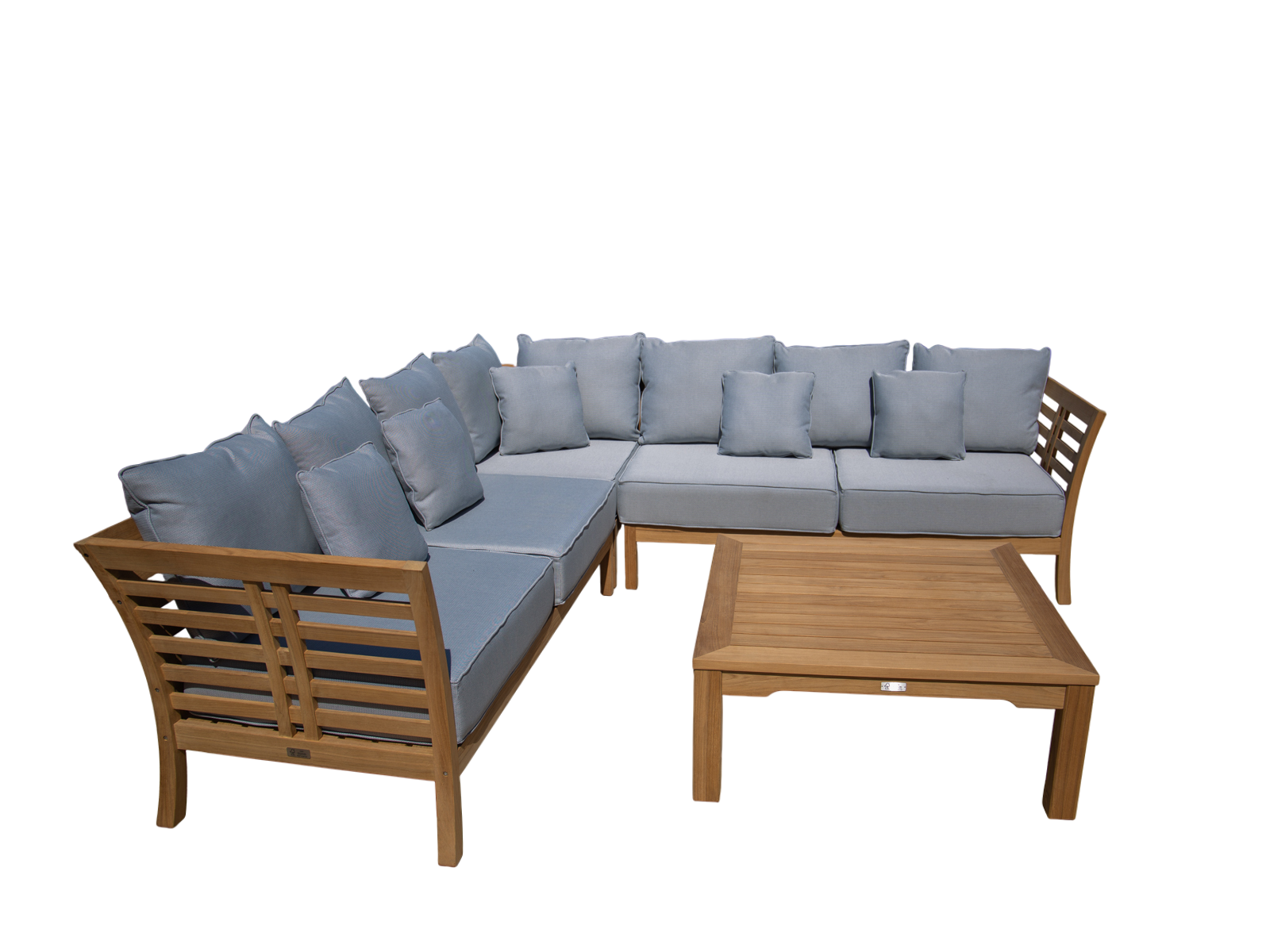 Paris Teak Corner Unit | FSC® Certified-Garden Furniture Centre-HighRange,img,Corner Lounge Units,Outdoor Furniture,Teak Garden Furniture,FSC®,Teak,Teak Sets,Teak Sofas,Showroom on Display-{collection_title}