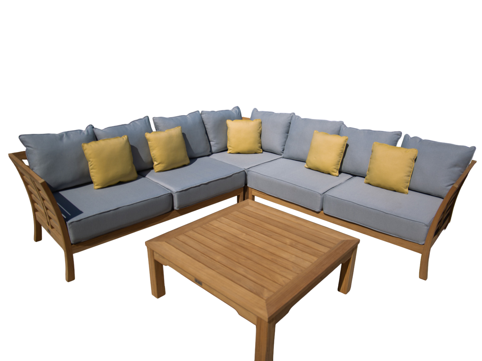 Paris Teak Corner Unit | FSC® Certified-Garden Furniture Centre-HighRange,img,Corner Lounge Units,Outdoor Furniture,Teak Garden Furniture,FSC®,Teak,Teak Sets,Teak Sofas,Showroom on Display-{collection_title}