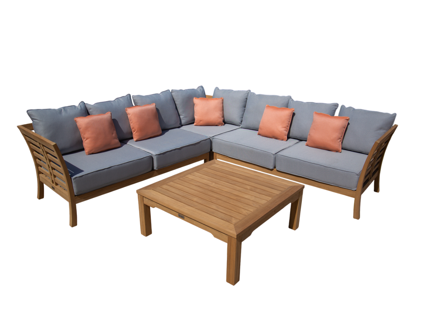 Paris Teak Corner Unit | FSC® Certified-Garden Furniture Centre-HighRange,img,Corner Lounge Units,Outdoor Furniture,Teak Garden Furniture,FSC®,Teak,Teak Sets,Teak Sofas,Showroom on Display-{collection_title}