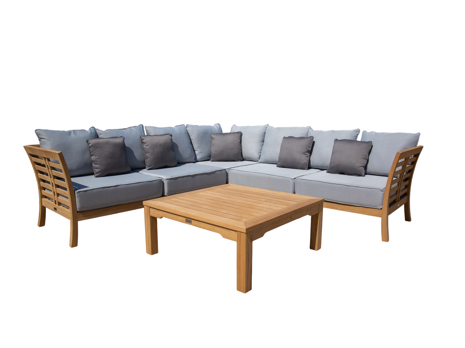 Paris Teak Corner Unit | FSC® Certified-Garden Furniture Centre-HighRange,img,Corner Lounge Units,Outdoor Furniture,Teak Garden Furniture,FSC®,Teak,Teak Sets,Teak Sofas,Showroom on Display-{collection_title}