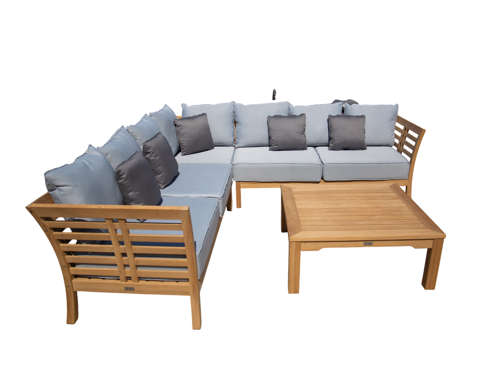Paris Teak Corner Unit | FSC® Certified-Garden Furniture Centre-HighRange,img,Corner Lounge Units,Outdoor Furniture,Teak Garden Furniture,FSC®,Teak,Teak Sets,Teak Sofas,Showroom on Display-{collection_title}