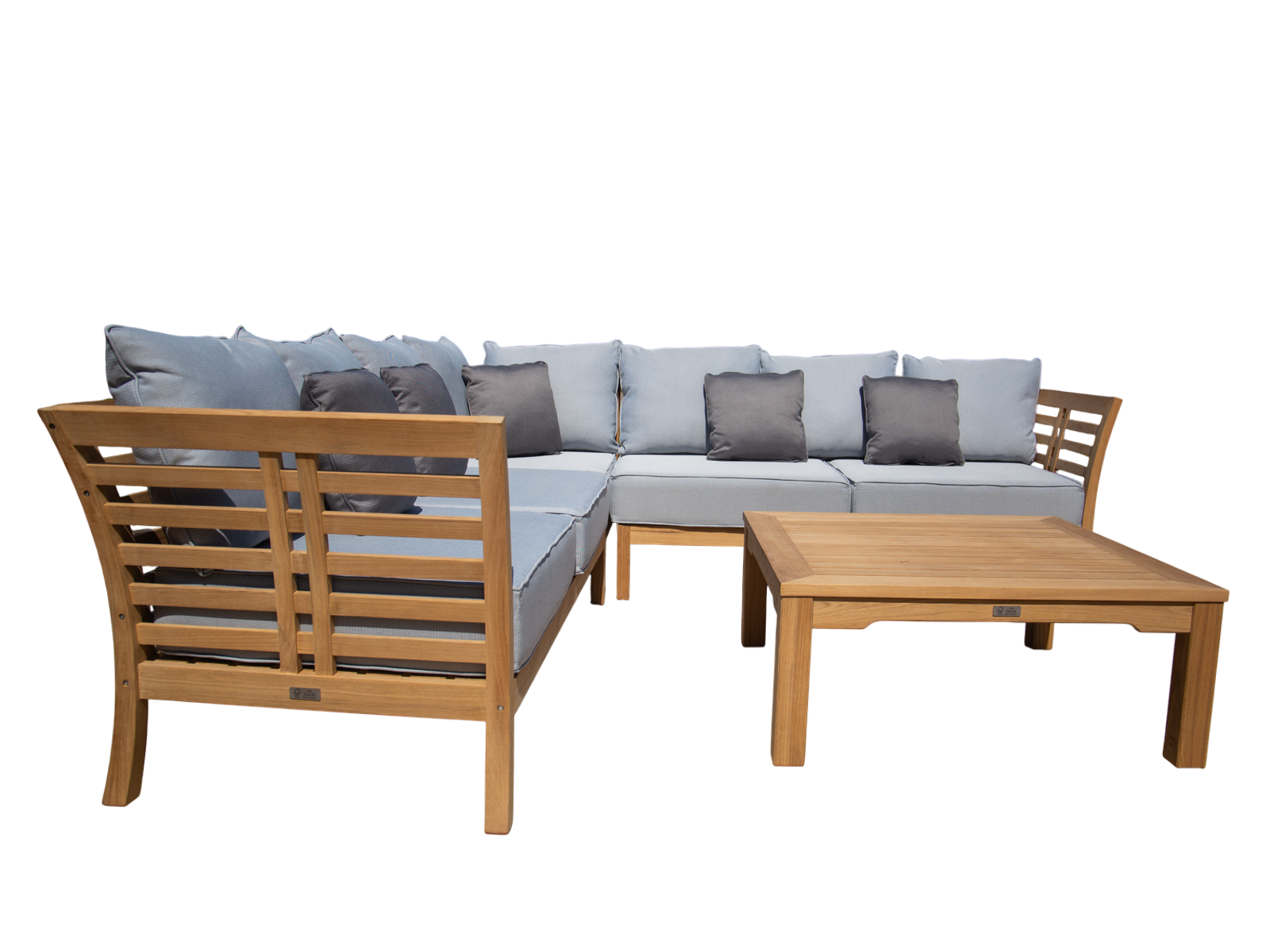 Paris Teak Corner Unit | FSC® Certified-Garden Furniture Centre-HighRange,img,Corner Lounge Units,Outdoor Furniture,Teak Garden Furniture,FSC®,Teak,Teak Sets,Teak Sofas,Showroom on Display-{collection_title}
