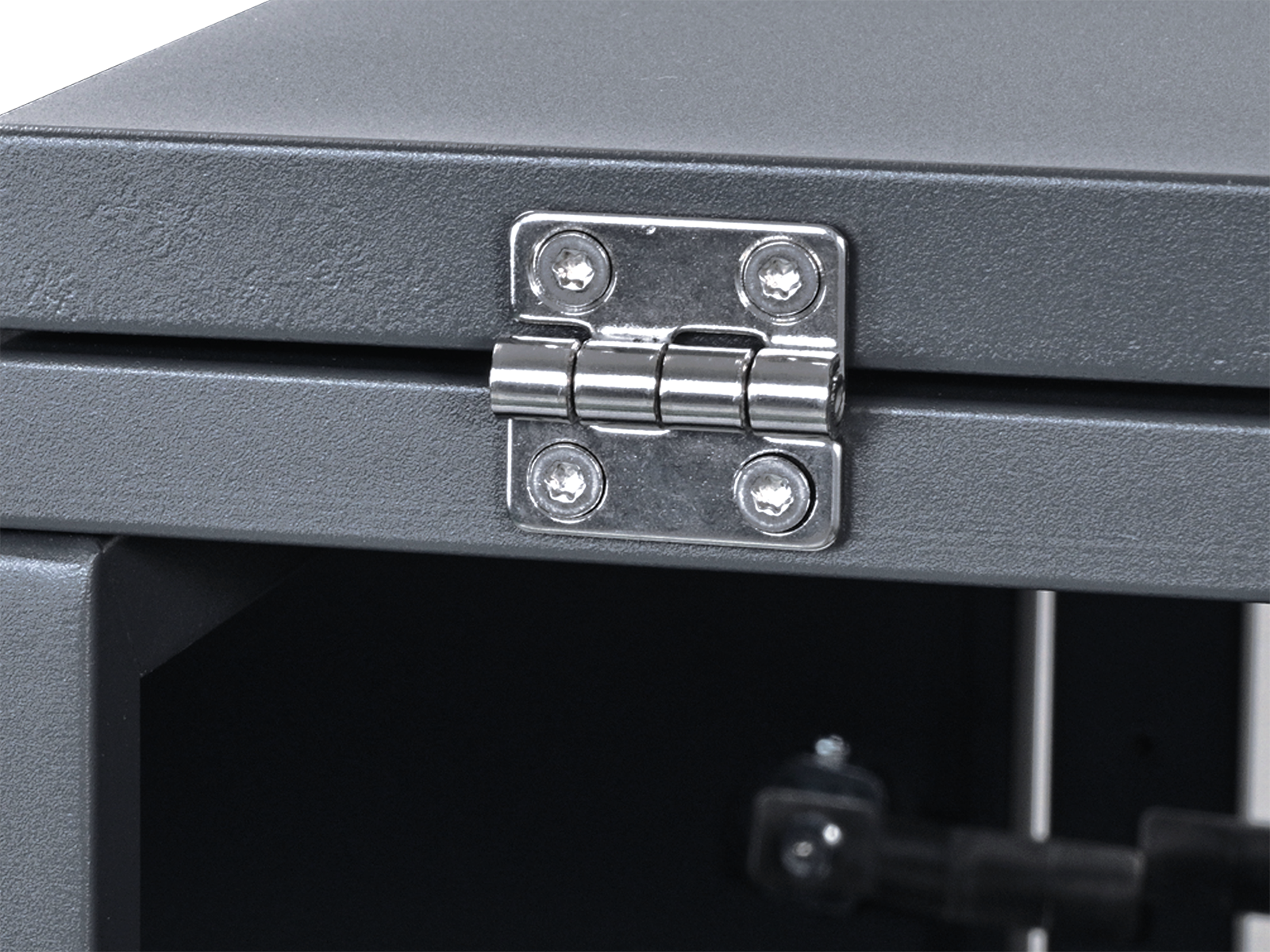 Anthracite Galvanized Steel Wheelie Bin Cover Pedal Opening | Single