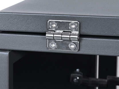 Anthracite Galvanized Steel Wheelie Bin Cover Pedal Opening | Single