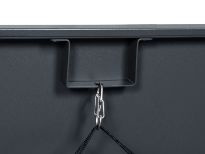 Anthracite Galvanized Steel Wheelie Bin Cover Pedal Opening | Double