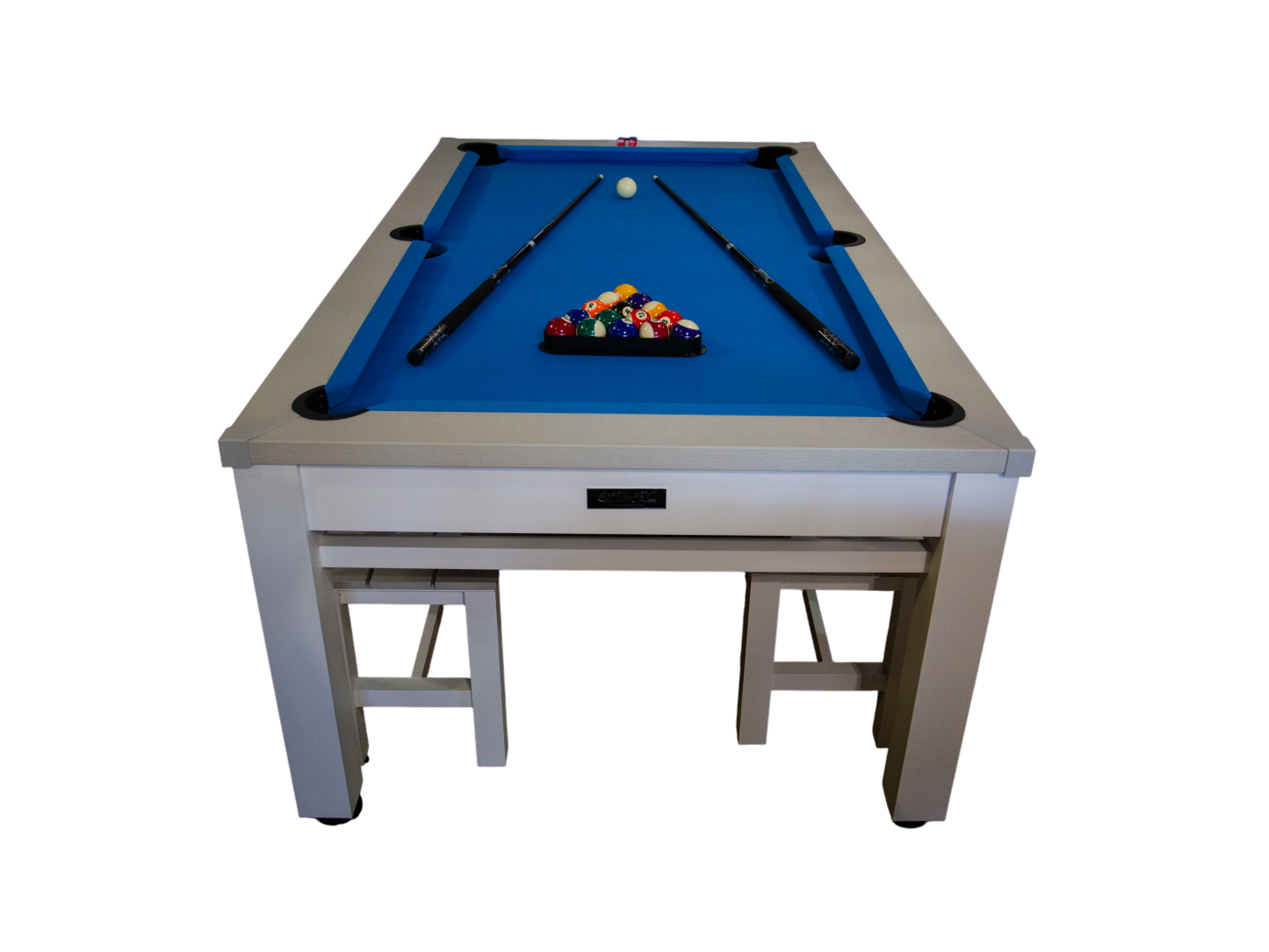 Outdoor Games Diner Table | Grey & White-Garden Furniture Centre-Games Tables,Accessories,HighRange-{collection_title}