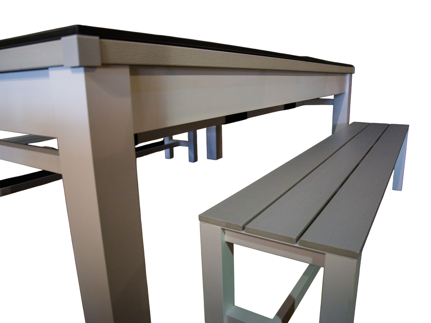 Outdoor Games Diner Table | Grey & White-Garden Furniture Centre-Games Tables,Accessories,HighRange-{collection_title}