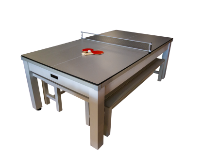 Outdoor Games Diner Table | Grey & White-Garden Furniture Centre-Games Tables,Accessories,HighRange-{collection_title}