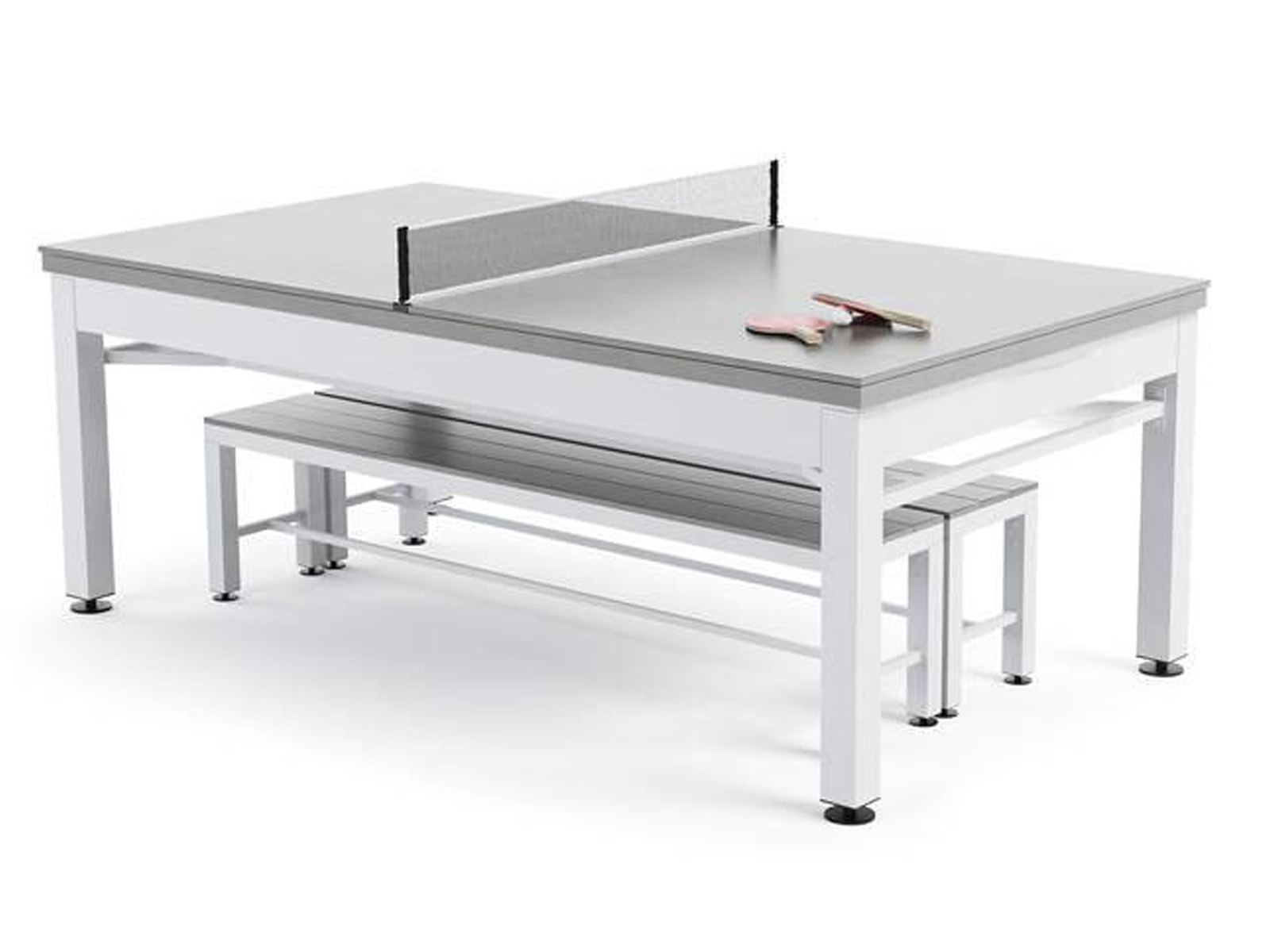 Outdoor Games Diner Table | Grey & White-Garden Furniture Centre-Games Tables,Accessories,HighRange-{collection_title}