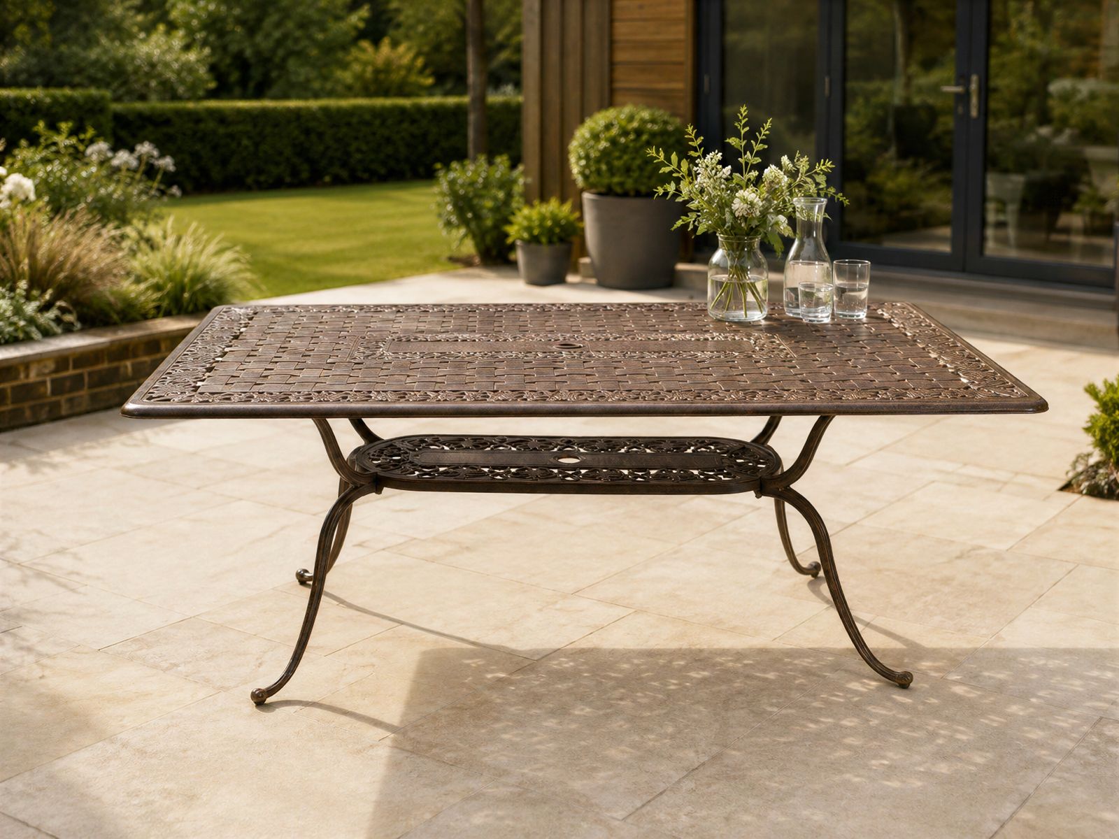Casino Large Rectangular Outdoor Table
