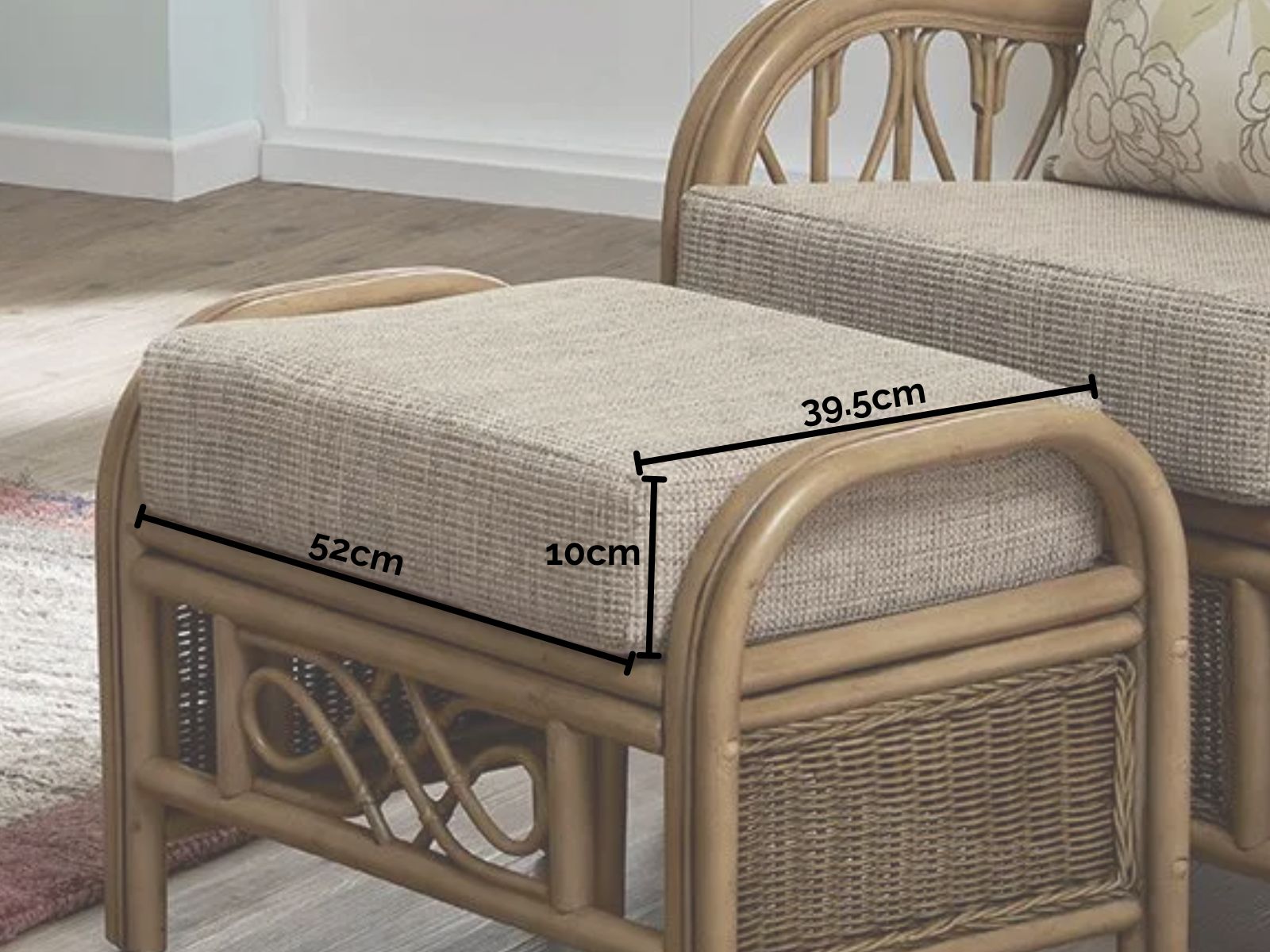 Multi-fit Footstool | Replacement Cushion Only-Garden Furniture Centre-LowRange,Under 100,Conservatory,Conservatory Furniture Cushions,48Hour Dispatch-{collection_title}