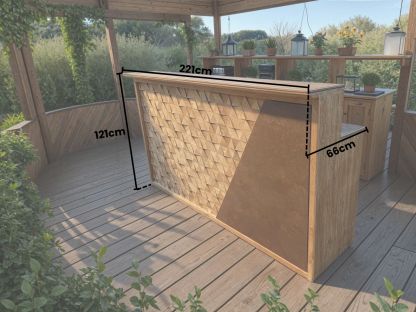 San Marino Teak and Ceramic Bar-Garden Furniture Centre-Showroom on Display,Bars & Bar Sets,Outdoor Furniture,Tables,Teak Tables,Bars-{collection_title}