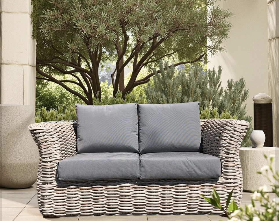 Fiji Wave 2 Seater Sofa-Garden Furniture Centre-HighRange,Outdoor Lounging,Outdoor Furniture,Rattan Furniture,Fiji Range,Fiji Wave,Rattan,Rattan Sofas,Fiji-{collection_title}