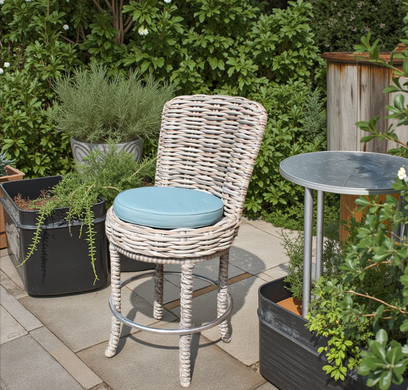 Fiji Swivel Bar Chair-Garden Furniture Centre-MidInstock,instock,MidRange,Outdoor Dining,Outdoor Furniture,Rattan Furniture,Bars & Bar Sets,Fiji Range,Rattan,Rattan Chairs,Fiji-{collection_title}