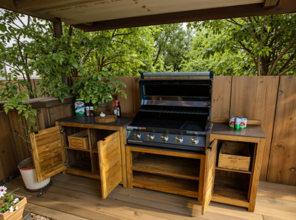 Bari Teak Outdoor Kitchen Set 3-Garden Furniture Centre-HighRange,Reclaimed Furniture,Kitchen Set,Showroom exdis,Bari,Outdoor Furniture,Outdoor Kitchens,The Bari Outdoor Kitchen Range-{collection_title}