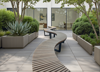 Mandalay Curved 4 Bench Set | FSC® Certified Teak-Garden Furniture Centre--{collection_title}