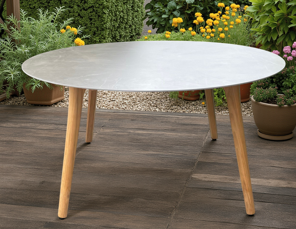 Mustique Table 1.5M Diameter | FSC® Certified-Garden Furniture Centre-HighRange,Dining Table,Outdoor Furniture,Teak Garden Furniture,Outdoor Dining,FSC®,Teak,Tables,Teak Tables-{collection_title}