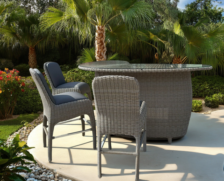 Meteor Spa Bar 3 Chair Set-Garden Furniture Centre-HighRange,Outdoor Dining,Outdoor Furniture,Rattan Furniture,Meteor Range,Rattan,Rattan Sets,Meteor-{collection_title}