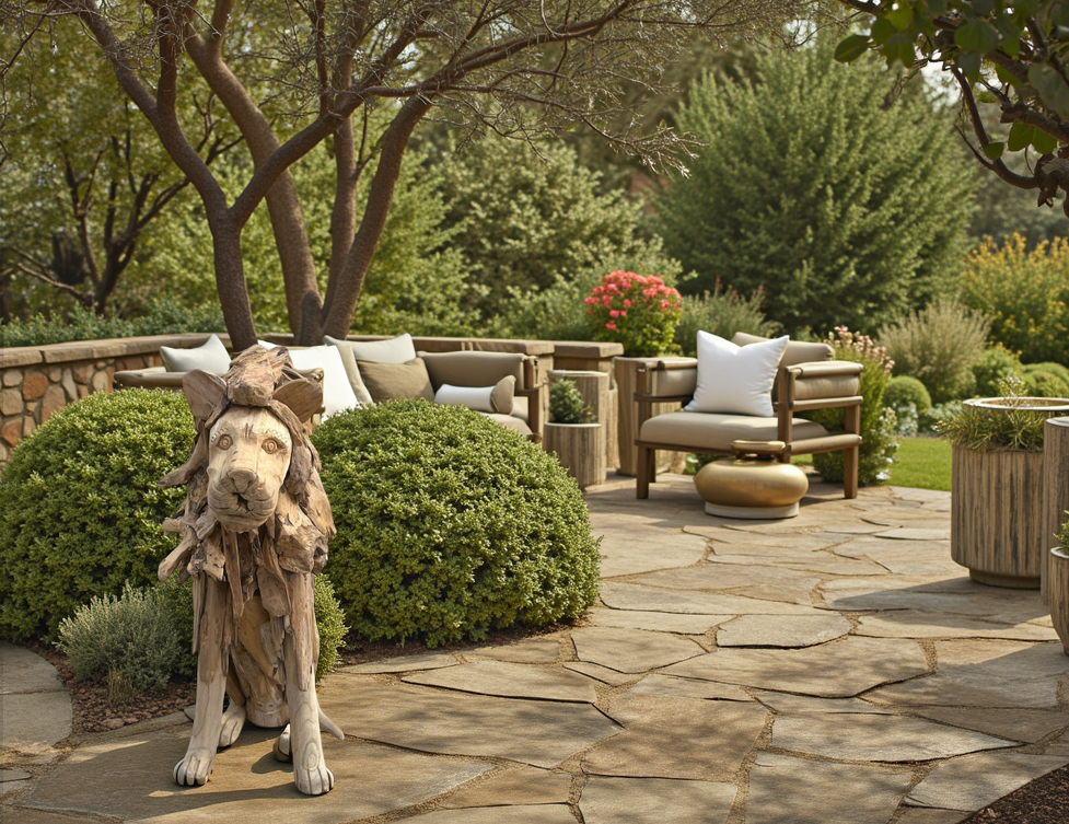 Leo The Teak Lion-Garden Furniture Centre-Ornaments Accessories,Accessories,Teak Accessories,Teak-{collection_title}