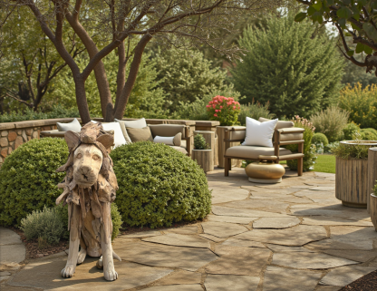 Leo The Teak Lion-Garden Furniture Centre-Ornaments Accessories,Accessories,Teak Accessories,Teak-{collection_title}