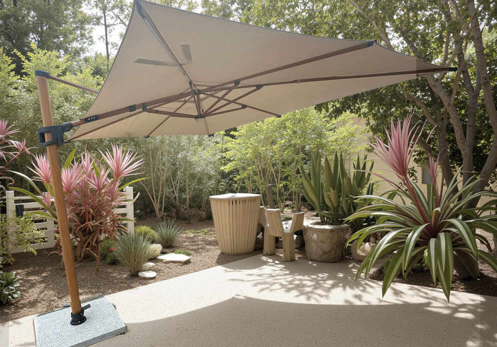 Pisa Cantilever 4m x 3m Parasol with LED lights